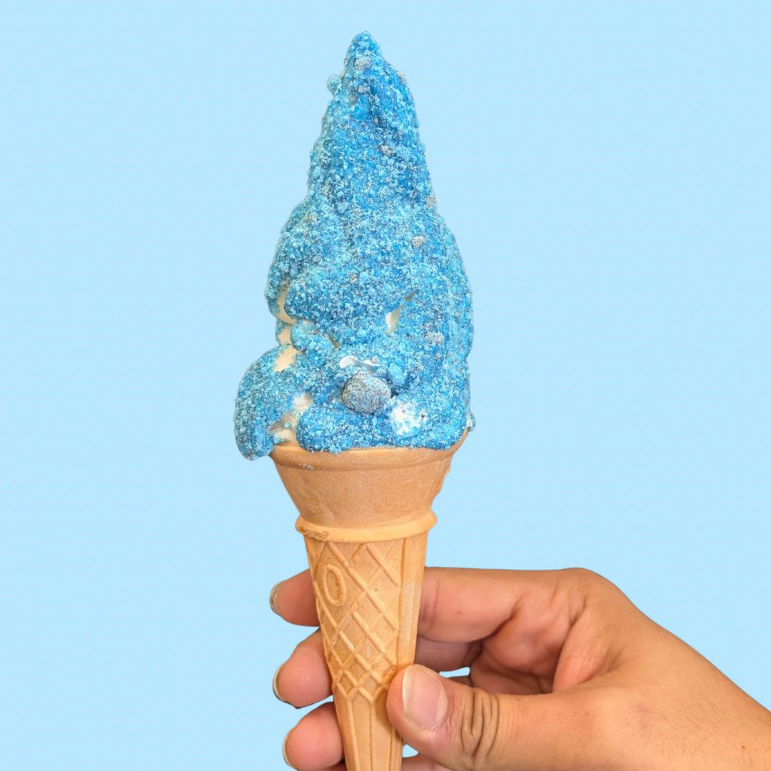 Bubblegum Sherbet ice cream cone